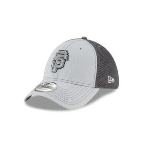 San Francisco Giants MLB New Era Grayed-Out Neo 39THIRTY Flex Hat - Gray M/L